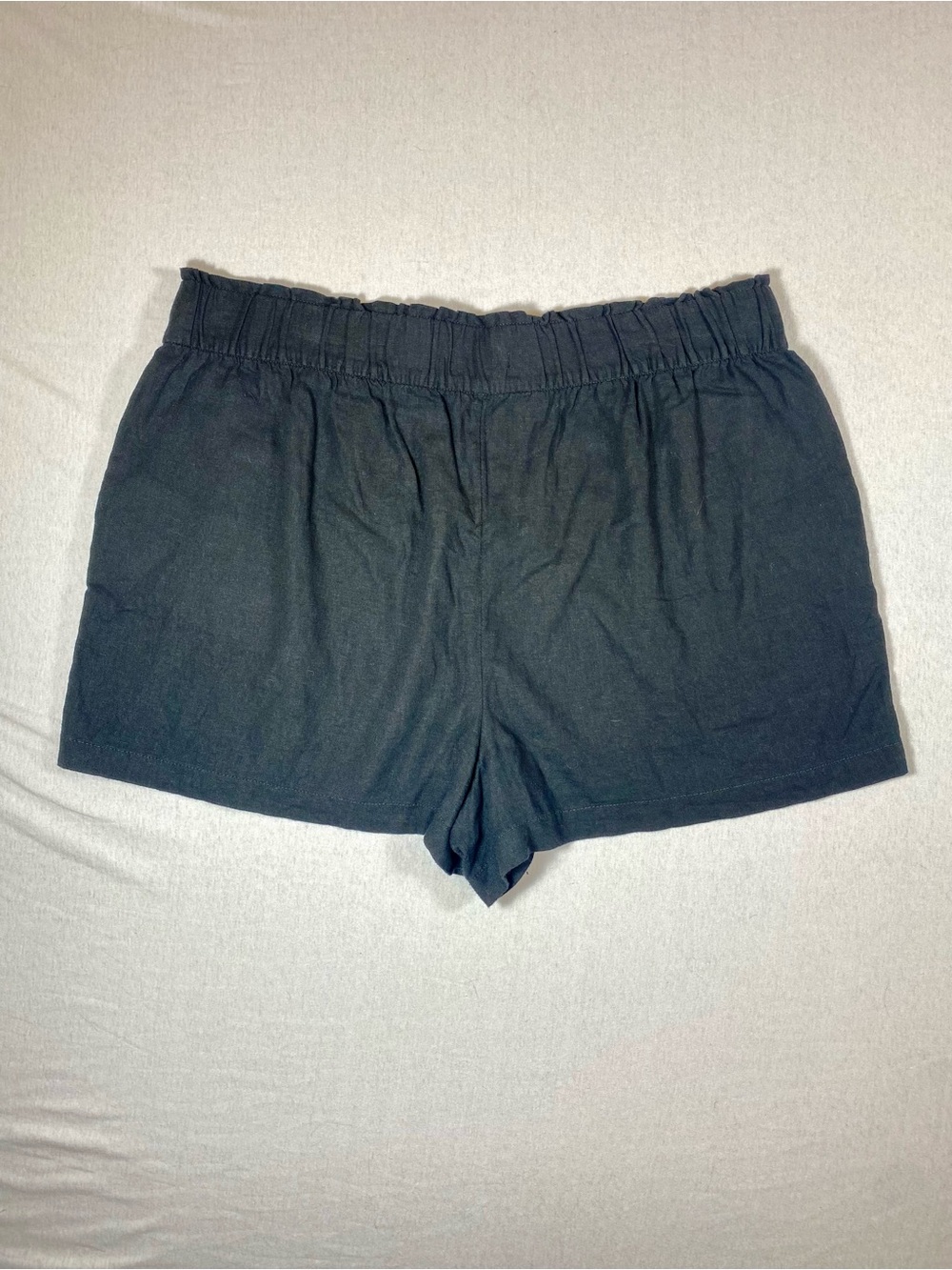 Sonoma Goods For Life Linen Rayon Pull-On Shorts Bundle XXL Beige Black Pockets - Picture 3 of 9